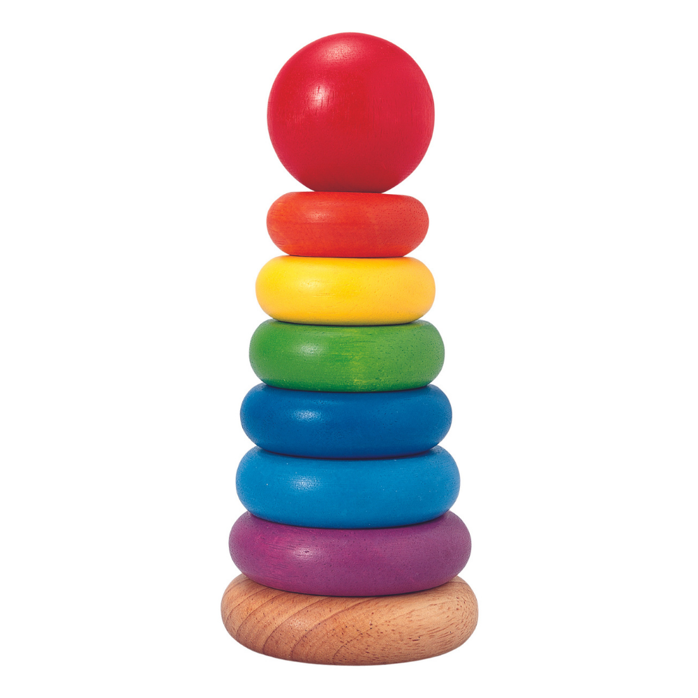 Stapelfiguur gekleurde ringen