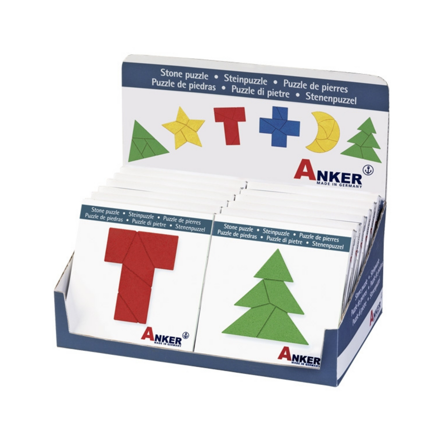 Steen puzzles in verschillende stijlen