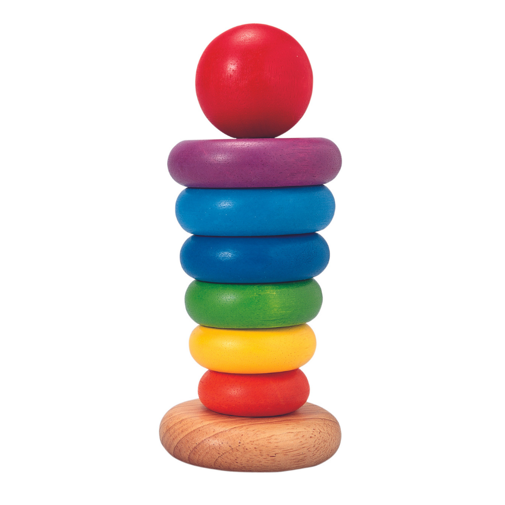 Stapelfiguur gekleurde ringen