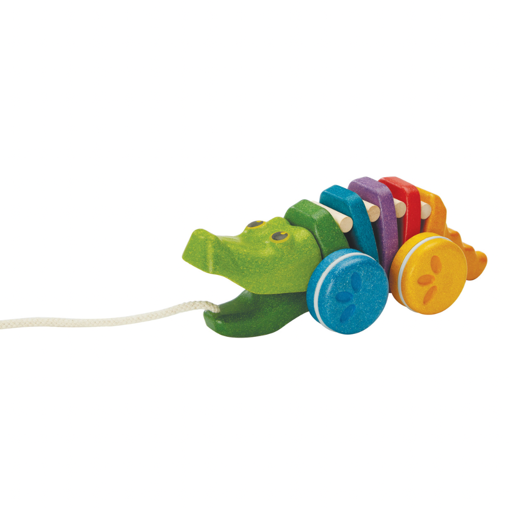Dansende regenboog krokodil