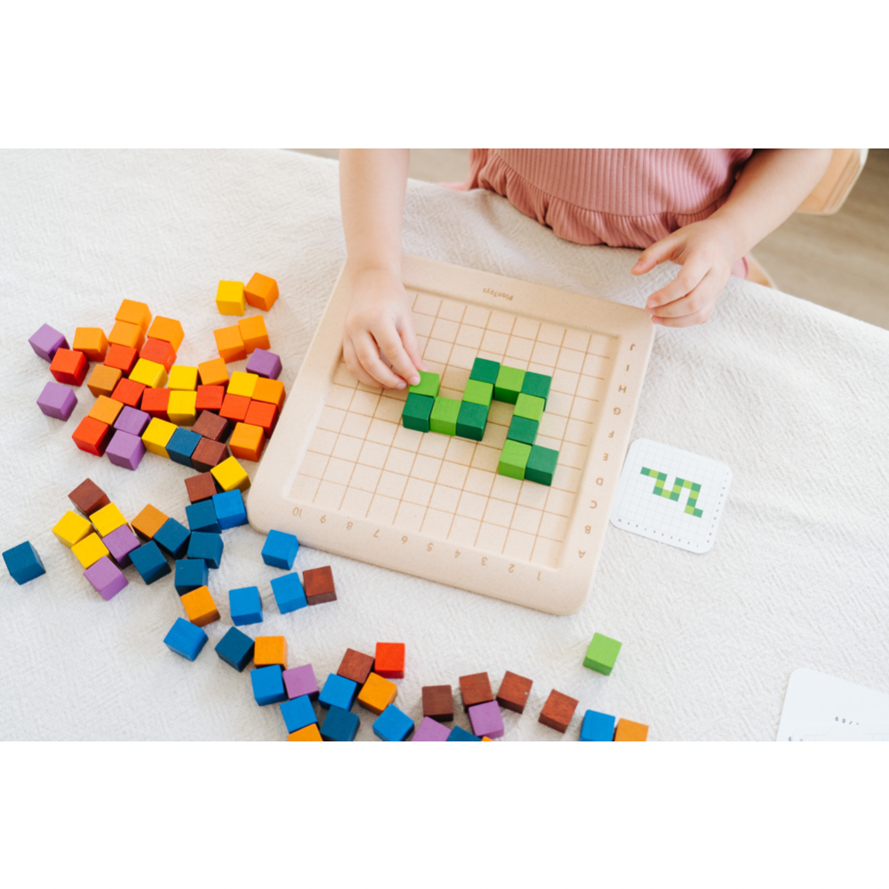 Blokkenpuzzel tellen en sorteren - 100st