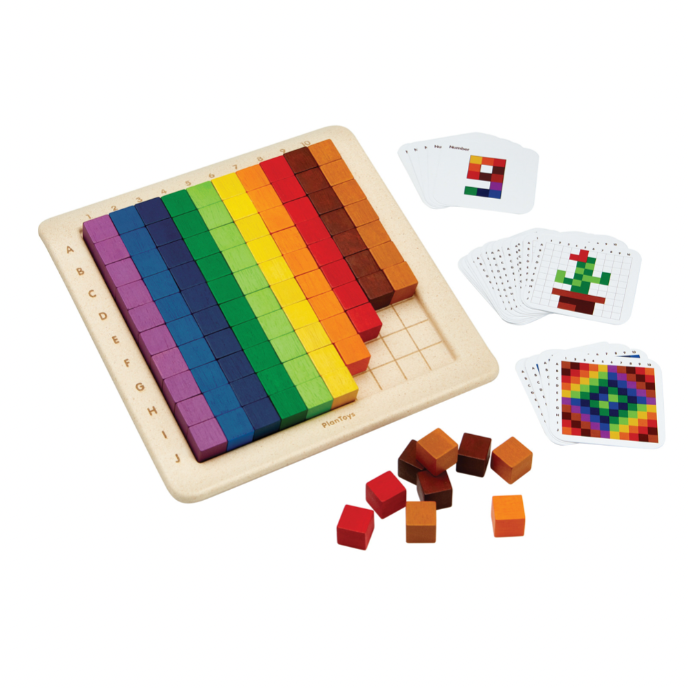 Blokkenpuzzel tellen en sorteren - 100st