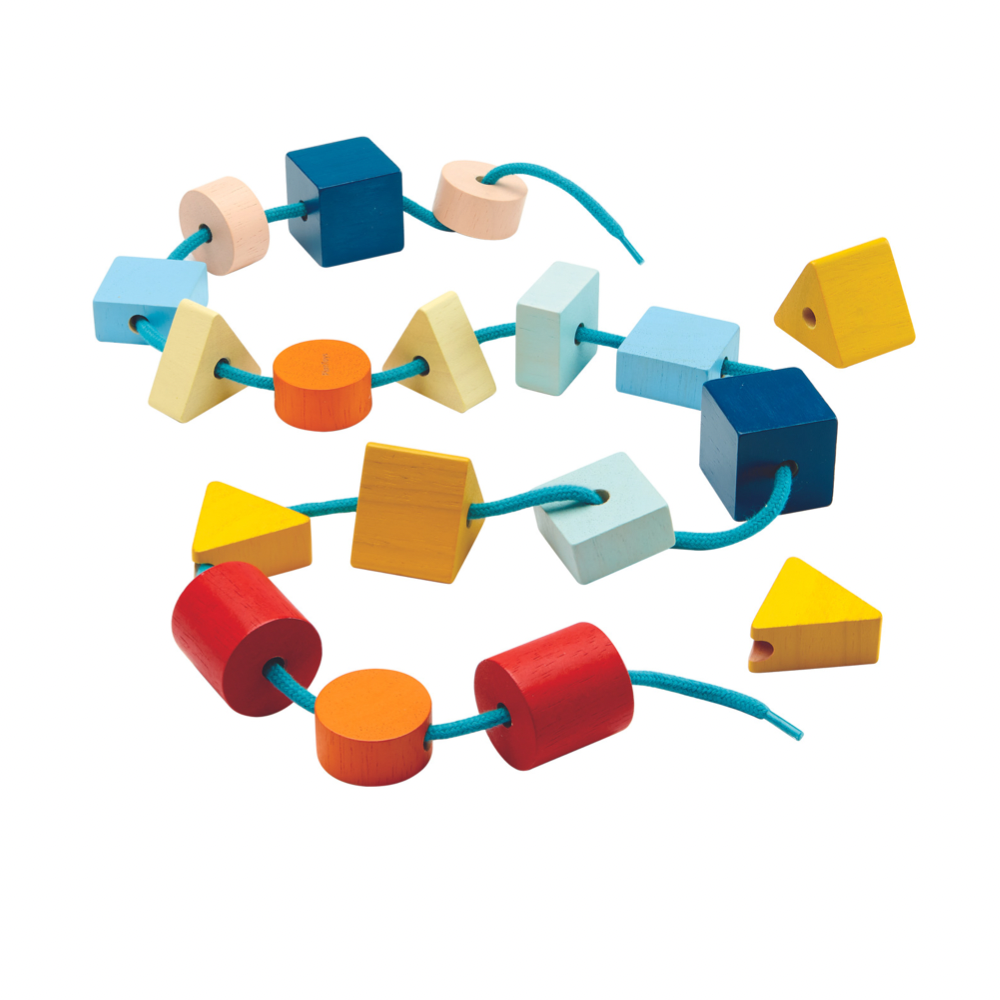 Plan Toys geo rijgkralen