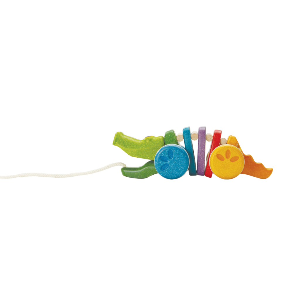 Dansende regenboog krokodil