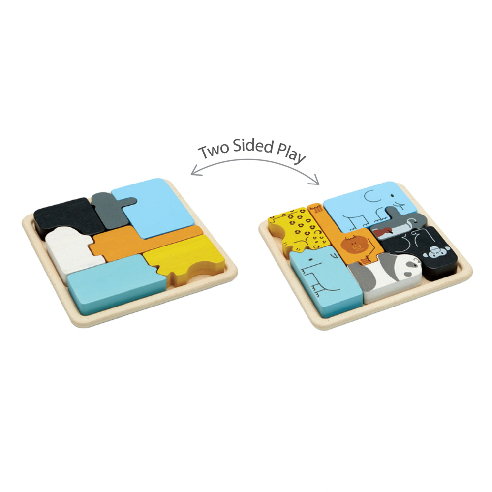 Plan Toys wilde dieren puzzel