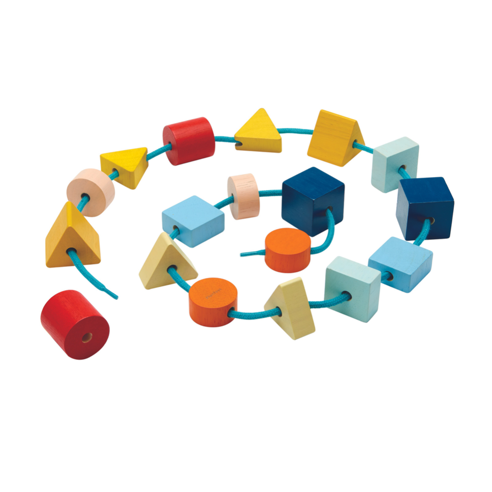 Plan Toys geo rijgkralen