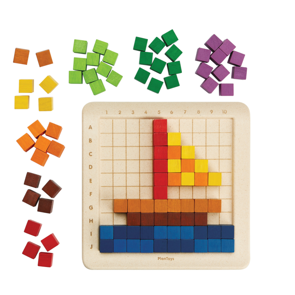 Blokkenpuzzel tellen en sorteren - 100st